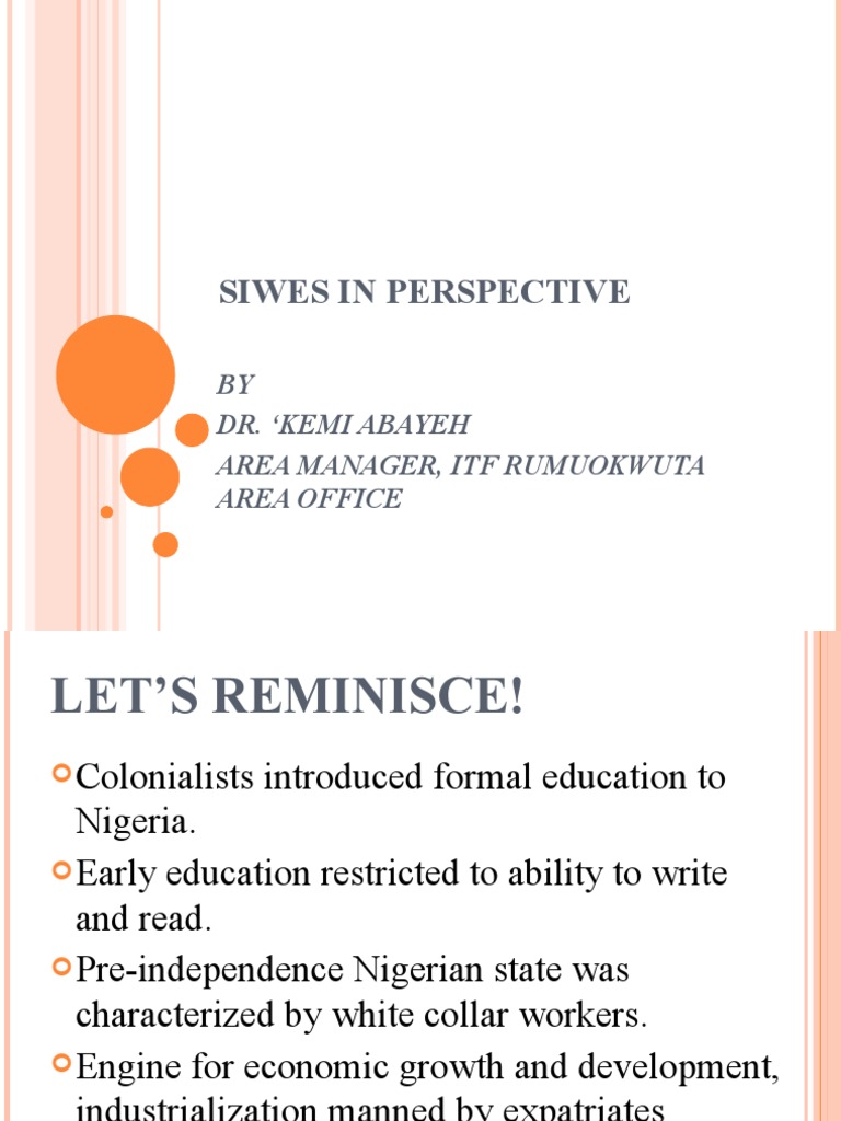 SIWES Establishment Overview | PDF | Vocational Education | Foreign ...