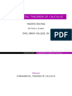 On Fundamental Theorem of Calculus