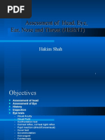 Assessment of Head, Eye, Ear, Nose and Throat (HEENT)