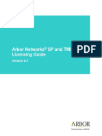 Arbor Networks SP and Tms Licensing Guide