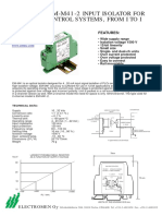 EM-M41 & EM-M41-2: Input Isolator For Plcs and Control Systems, From I To I