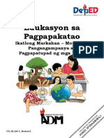 ESP5 Q3 Mod8 - Pangangampanya Sa Pagpapatupad NG Mga Batas116