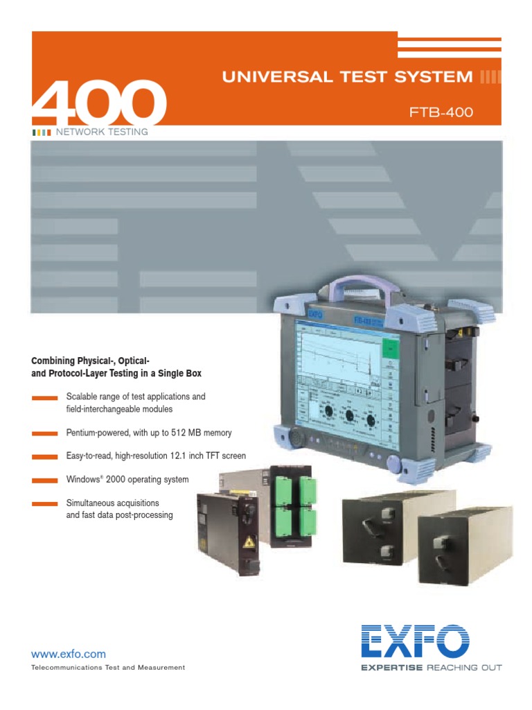Universal Test System: Network Testing | PDF | Wavelength Division ...