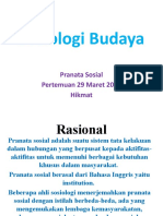 Sosiologi Budaya (Pranata Sosial