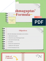 Master quadratic equations with Brahmagupta's formula