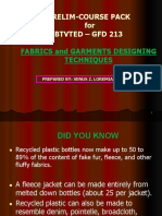 Prelim-Course Pack For Btvted - GFD 213: Fabrics and Garments Designing Techniques