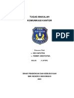 Tugas Makalah Komunikasi Kantor Edi & Femmy Ardiyatna