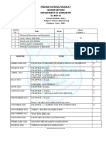 Indian School Muscat: Senior Section Department of Chemistry