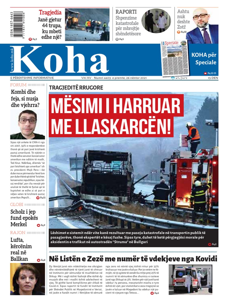 Gazeta Koha WWW Koha.mk 26112021 PDF