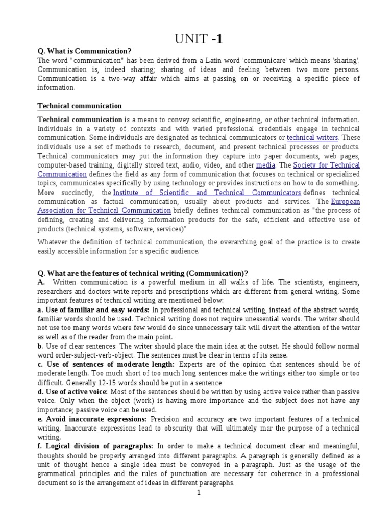Understanding Technical Communication | PDF | Technical Communication ...