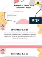 INTERAKSI LISAN DAN INTERAKSI KELAS