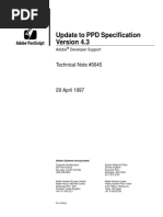 Update To PPD Specification: Technical Note #5645