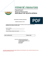 Department of Mineral Resources Proposal