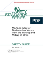 Iaea Safety Standards Series: Management of Radioactive Waste From The Mining and Milling of Ores