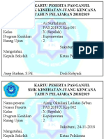 Form Kartu Peserta