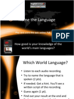 Name The Language: How Good Is Your Knowledge of The World's Main Languages?