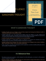 Western Influence ON Gandhian Thought