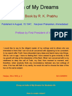 India of My Dreams: Edited Book by R. K. Prabhu