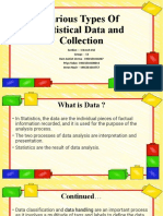 Various Types of Statistical Data and Collection
