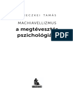 Bereczkei Tamas: A Megtévesztés Pszichologiája Machiavellizmus