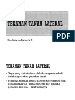 PERTEMUAN 10 - Tekanan Tanah Lateral