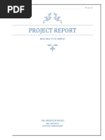 Project Report: National Food Limited