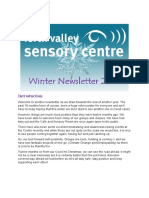 Forth Valley Sensory Centre Winter Newsletter 2021
