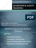 Ammonia Awareness & Safety Training: Food Service Cold Storage Warehouse