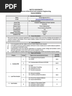 Mettu University School of Electrical and Computer Engineering Course Syllabus