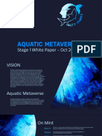 Aquatic Metaverse: Stage 1 White Paper - Oct 2021