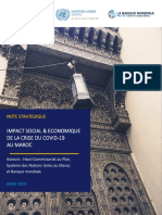 EIC 34 Maroc Note Strategique Conjointe l Impact Economique Et Sociale Du Covid