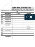 Ejercicios de Nomenclatura Y Formulación de Óxidos Básicos: N. Sistemática N. de Stock N. Tradicional