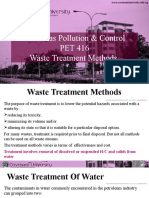 Oil & Gas Pollution & Control PET 416 Waste Treatment Methods