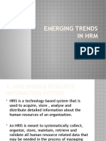 Emerging Trends in HRM