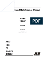 A 10MSP JLG Service Manual English