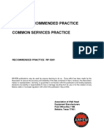 AWHEM RP0201 Recommended Practice Common Services Practice