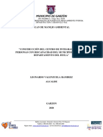 PLAN DE MANEJO AMBIENTAL Centro de Discapacidad