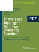 [Progress in Nonlinear Differential Equations and Their Applications 85] Djairo G de Figueiredo, João Marcos do Ó, Carlos Tomei (eds.) - Analysis and Topology in Nonlinear Differential Equations_ A Tribute to Be