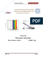 Mecanique Quantique Smp s4 Fsdm