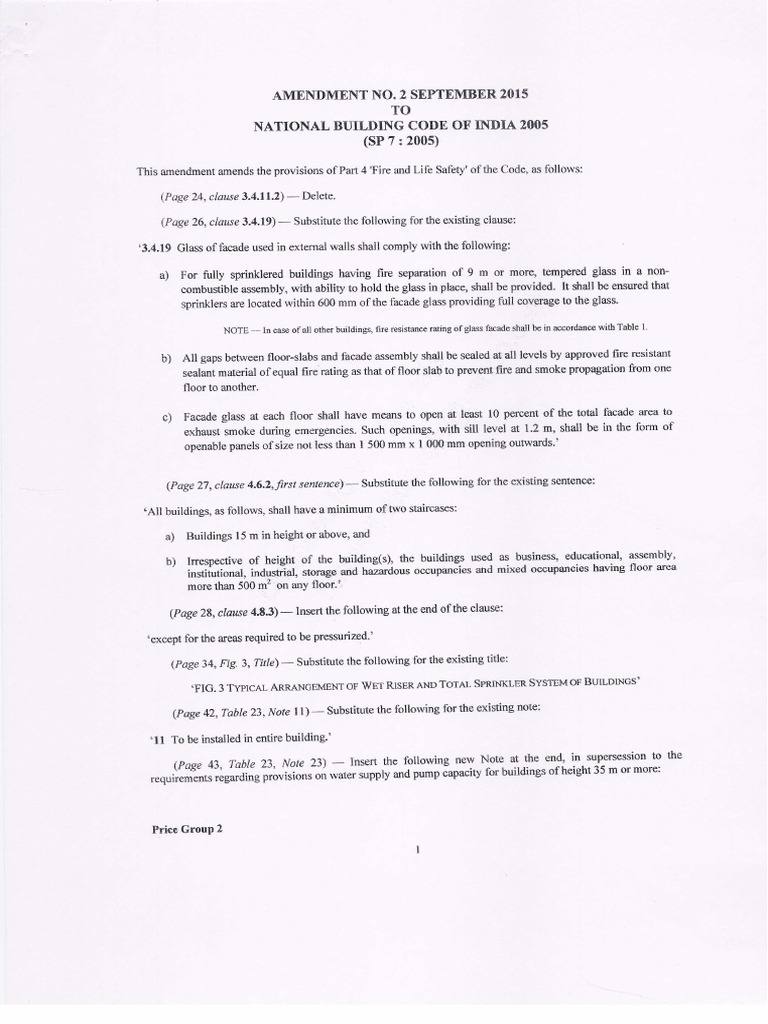 NBC-2005, New Amendment, SP7A2 | PDF