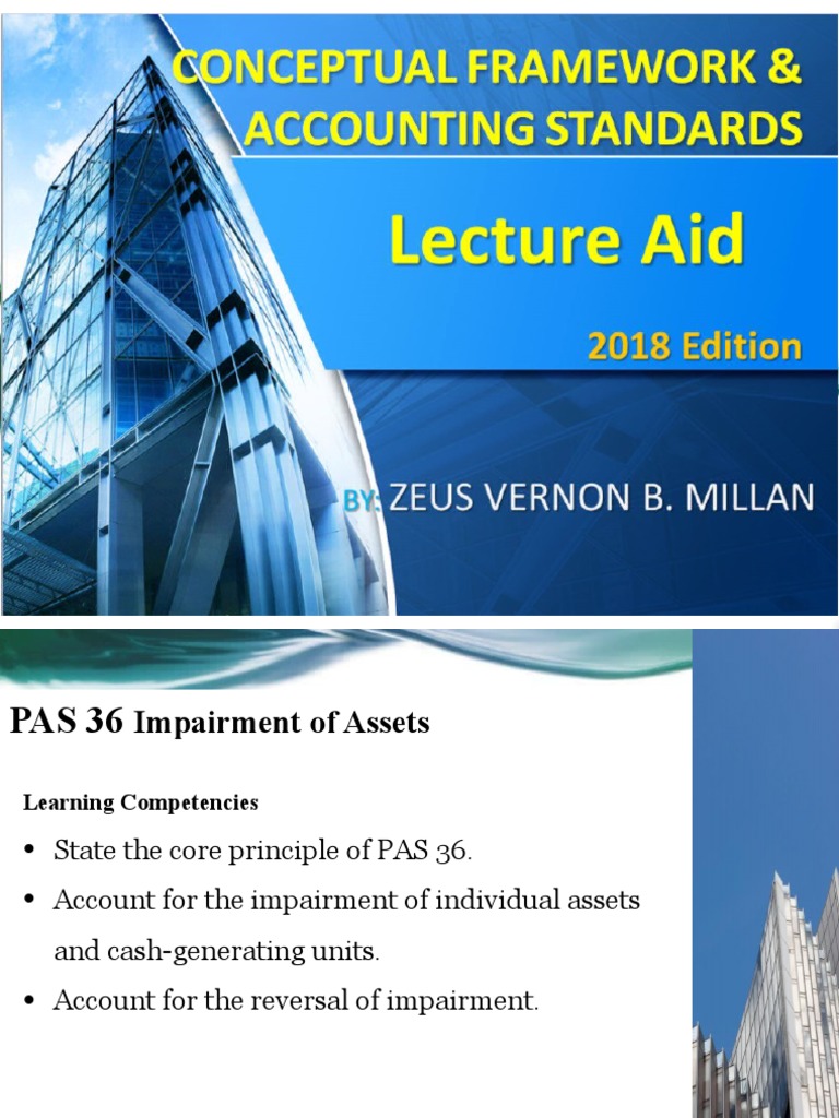 PAS 36: Impairment of Assets Explained | PDF | Depreciation | Investing