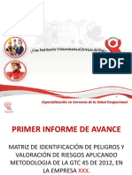 Modelo de Primer Informe de Avance