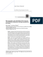 Corrected Proof: Demographic and Attitudinal Determinants of Protective Behaviours During A Pandemic: A Review