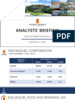 SMC Group Analysts' Briefing Materials For The 2021 September-YTD Results Held On November 11, 2021