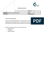 Marketing Digital - Exercico Conceitos de Marketing Digital