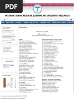 Download INTERNATIONAL MEDICAL JOURNAL OF STUDENTS RESEARCH by Manish Chandra Prabhakar SN54259520 doc pdf