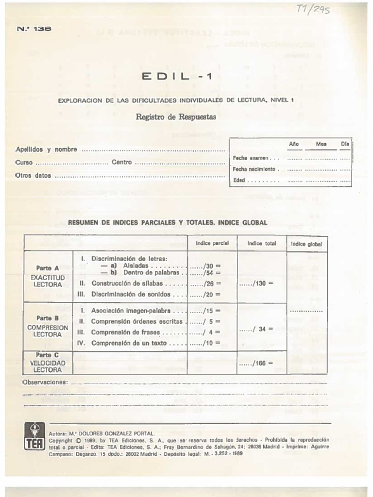 EDIL 1 Registro de Respuestas | PDF