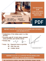 Kelompok 2 - Chapter 6 - Techniques For Calculating The Efficient Frontier