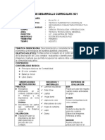 Plan de Desarrollo Curricular 2021