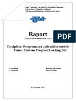 Raport: Disciplina: Programarea Aplicațiilor Mobile Tema: Custom Progress/Loading Bar